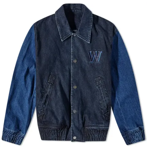 Denim Logo College Jacket