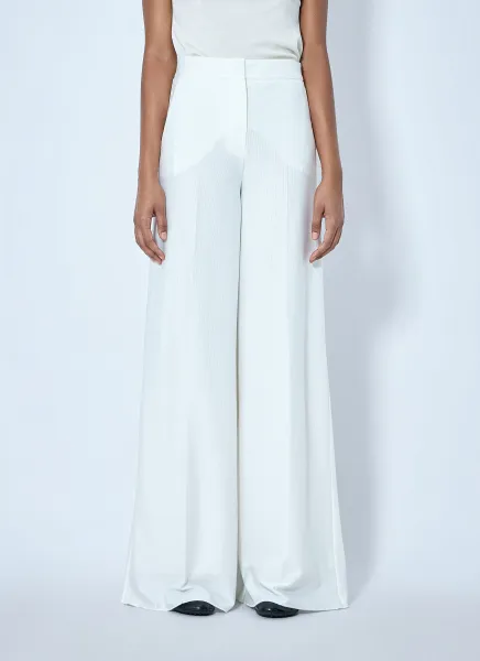 Wide-Leg Tailored Trousers