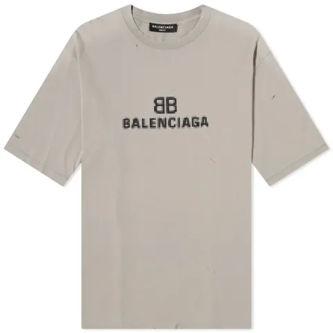 Oversized Pixelated Logo Tee