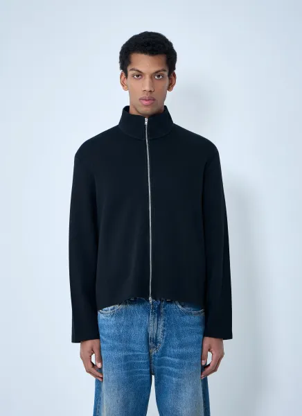 High-Neck Zip-Up Jacket