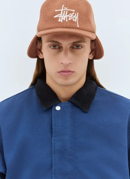 Ear Flap Wool Crown Cap