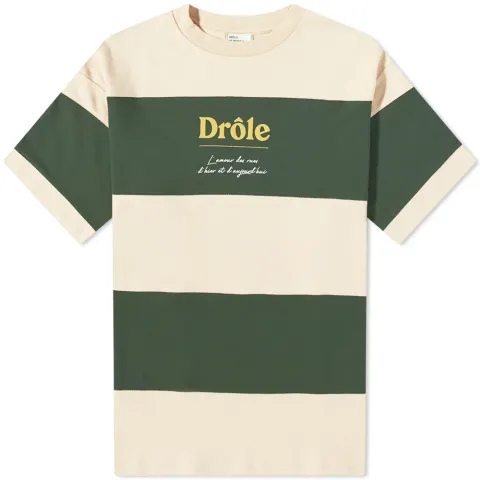 Drôle de Monsieur L'Amour Logo Striped T-Shirt