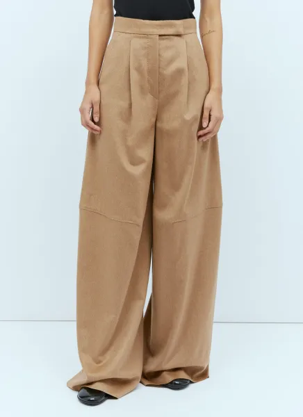Wide Leg Wool Pants