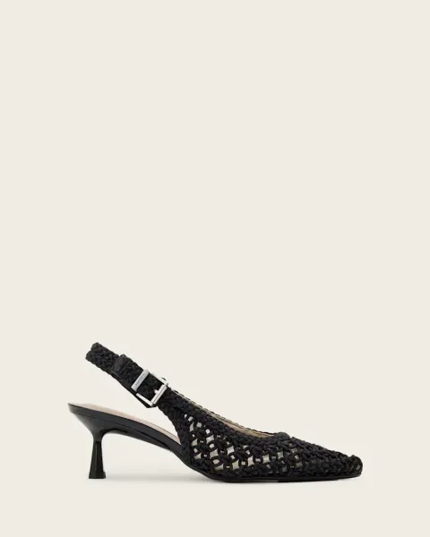 Violet Slingback Pointed Toe Heels