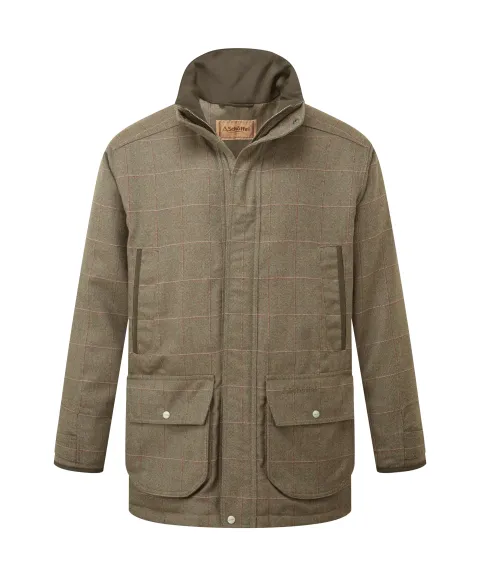 Schöffel Country Ptarmigan Tweed Classic Coat - Lochlane Tweed