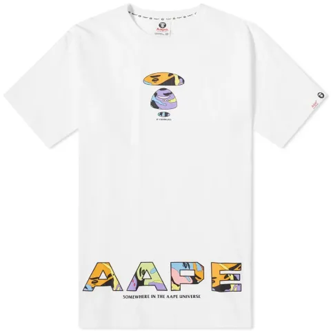 AAPE Multi Camo Small AAPE Head T-Shirt