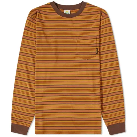 Long Sleeve Stripe Pocket T-Shirt