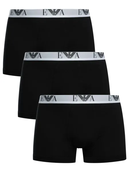 Emporio Armani 3 Pack Stretch Cotton Trunks