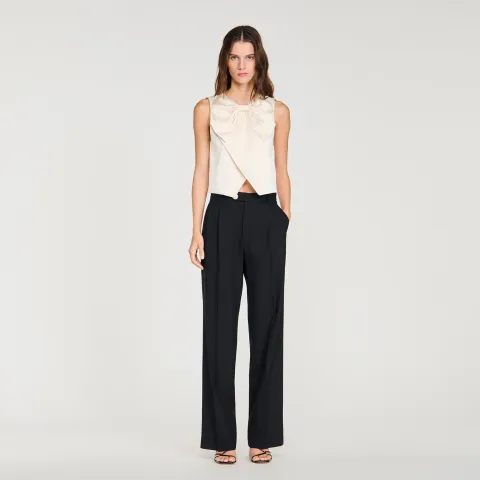 Wool suit trousers