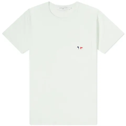Maison Kitsuné Tricolor Fox Patch Classic Pocket T-Shirt