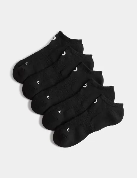 Goodmove 5pk Cotton Rich Trainer Liners Black