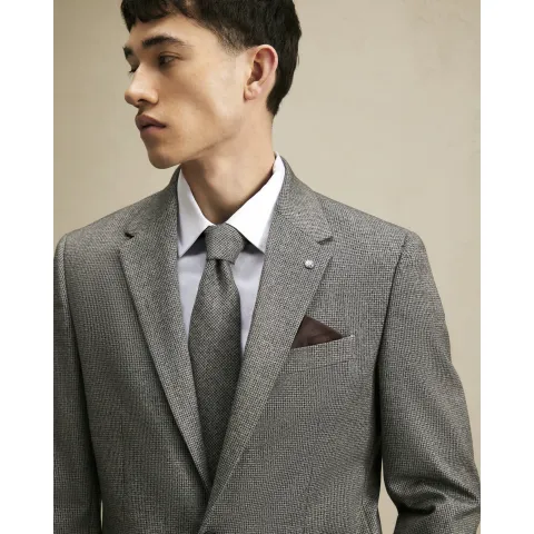 River Island Grey Pupstooth Tie
