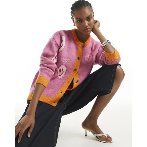 River Island Smiley Button Up Cardigan
