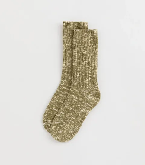 Khaki Space Dye Tube Sock