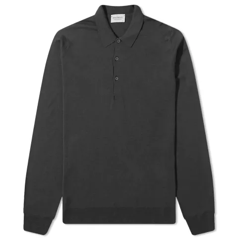 Belper Merino Knit Long Sleeve Polo