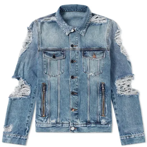 Destroyed Denim Jacket