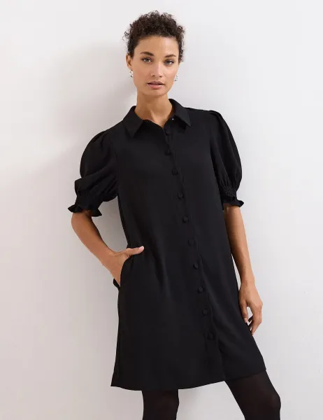 Phase Eight Mini Skater Dress Black