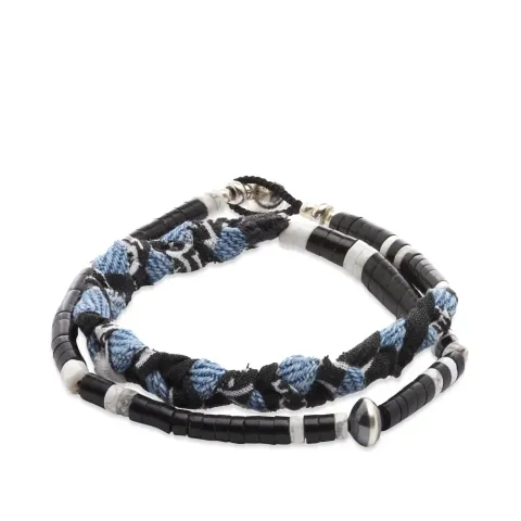 Denim Double Wrap Bracelet