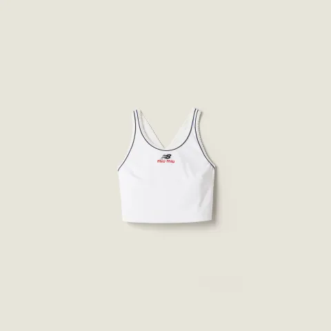 Stretch technical jersey tank top