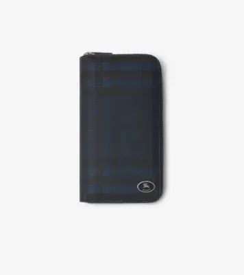 Check Zip Wallet in Navy