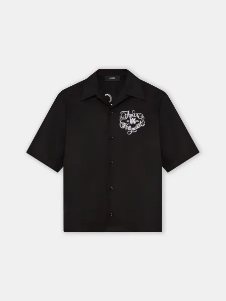 HOLLYWOOD CAMP SHIRT - Black