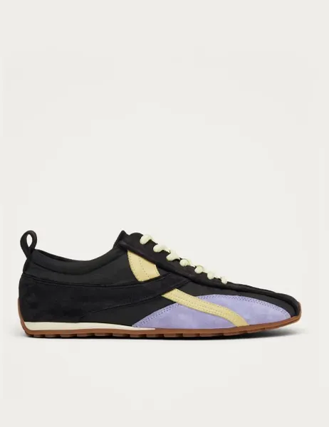 ALOHAS Suede Lace Up Trainers Brown