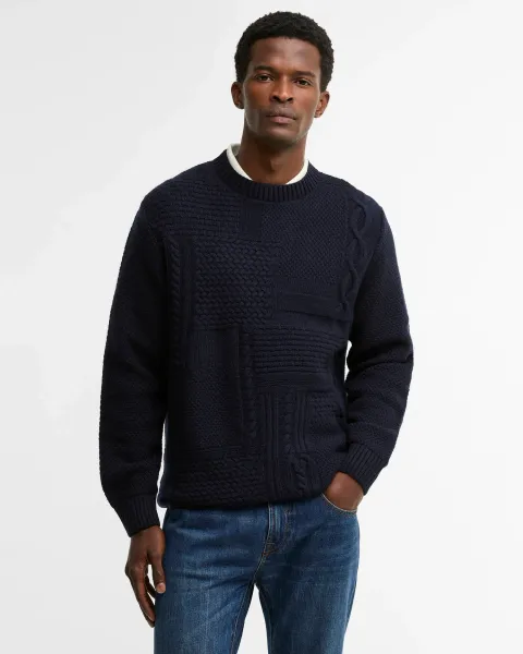 BARBOUR Casey Cable-Knit Crew Neck Jumper