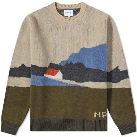 Rune Landscape Crewneck Knit