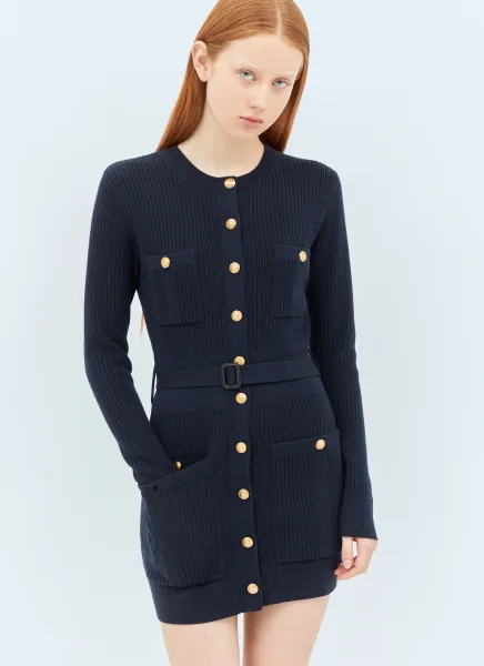 Long Wool Fitted Cardigan