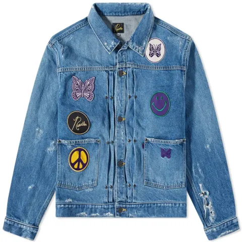 Assorted Patch Denim Jacket