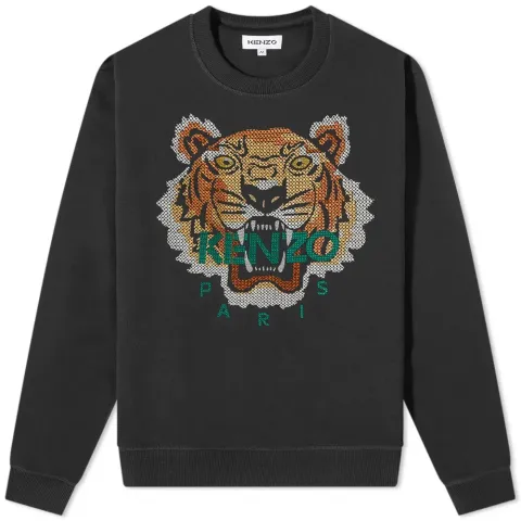 Embroidered Seasonal Tiger Crew Sweat