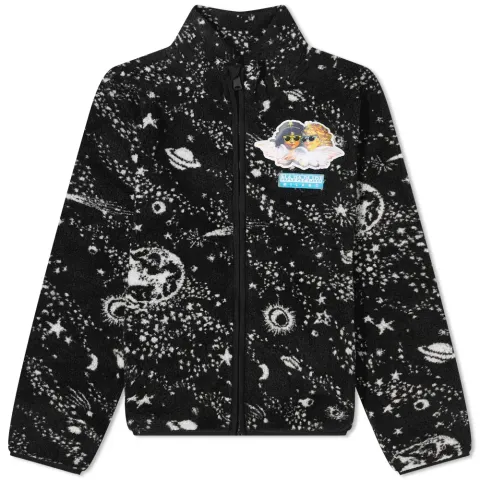 x Fiorucci Emin Curly Star Zip Fleece