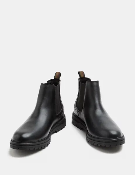 Marks & Spencer Cleated Chelsea Boots Brown
