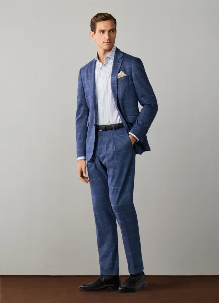Hackett Regular Fit Travel Prince of Wales Trouser