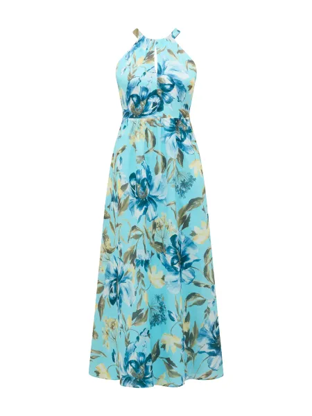 Forever New Dakota Printed Halter Neck Midi Dress