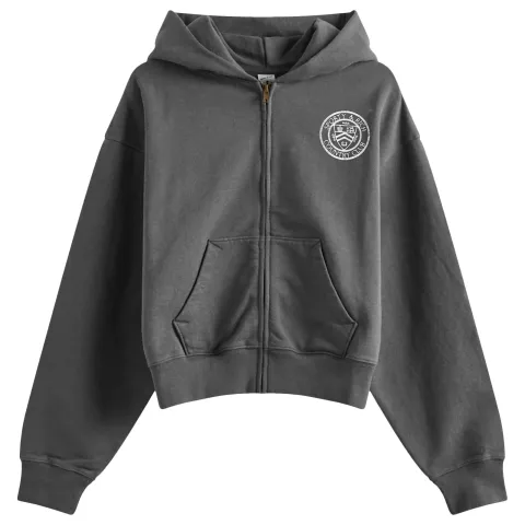 Paris Coutry Club Zipped Cropped Hoodie