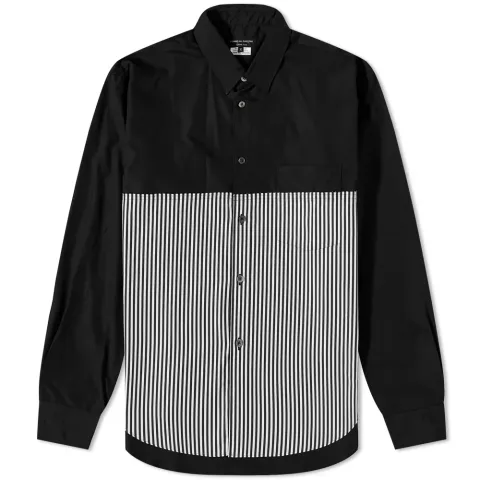 Broad Striped Panel Shirt