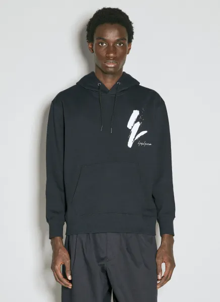 x NE Logo Print Hooded Sweatshirt
