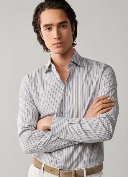 Hackett Classic Fit Trio Stripe Shirt