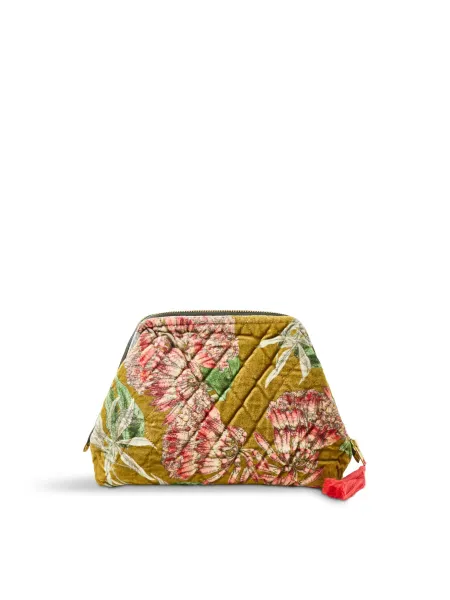 Organic Cotton Velvet Rhodoleia Pouch