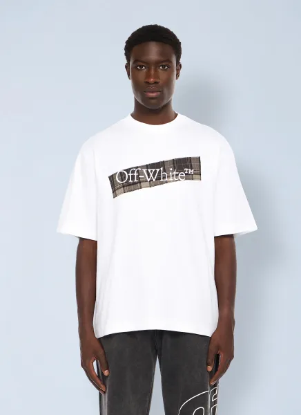 Flannel Diagonal Skate Logo T-Shirt