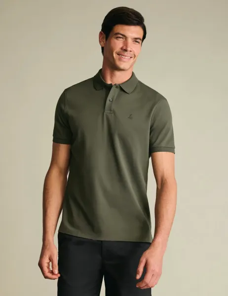 Charles Tyrwhitt Cotton Rich Pique Polo Shirt Olive