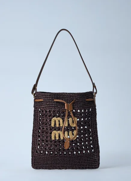 Mini Woven Logo Motif Bag