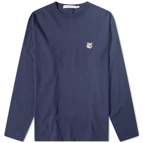 Maison Kitsuné Long Sleeve Fox Head Patch Regular T-Shirt