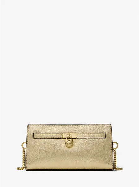 Hamilton Moderne Extra-Small Metallic Leather Convertible Crossbody Bag