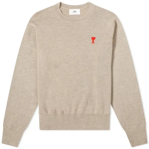 AMI Small A Heart Crew Knit
