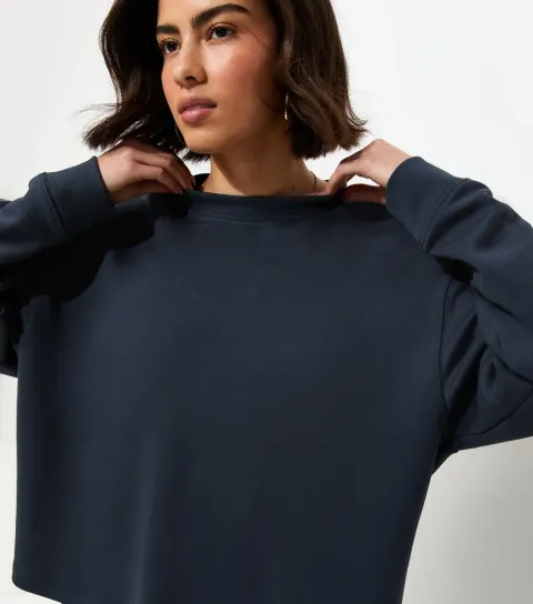 Women's Premium Navy Sweatshirt