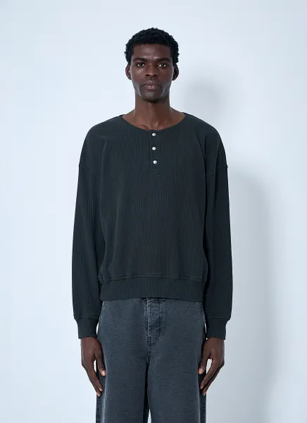 Ballon Ribbed Top