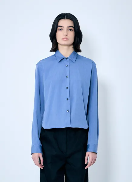 Button-Down Shirt With Wire Hem