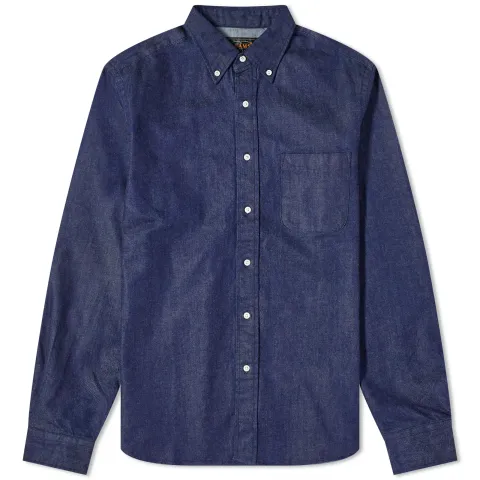 Button Down Denim Work Shirt